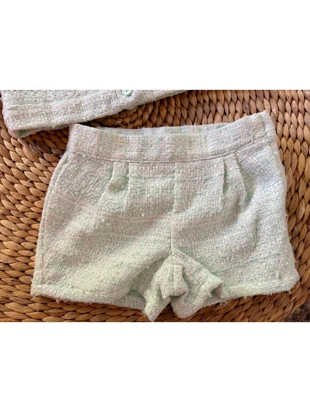 Janie and Jack Boucle Jacket and Shorts Sz 2T EUC